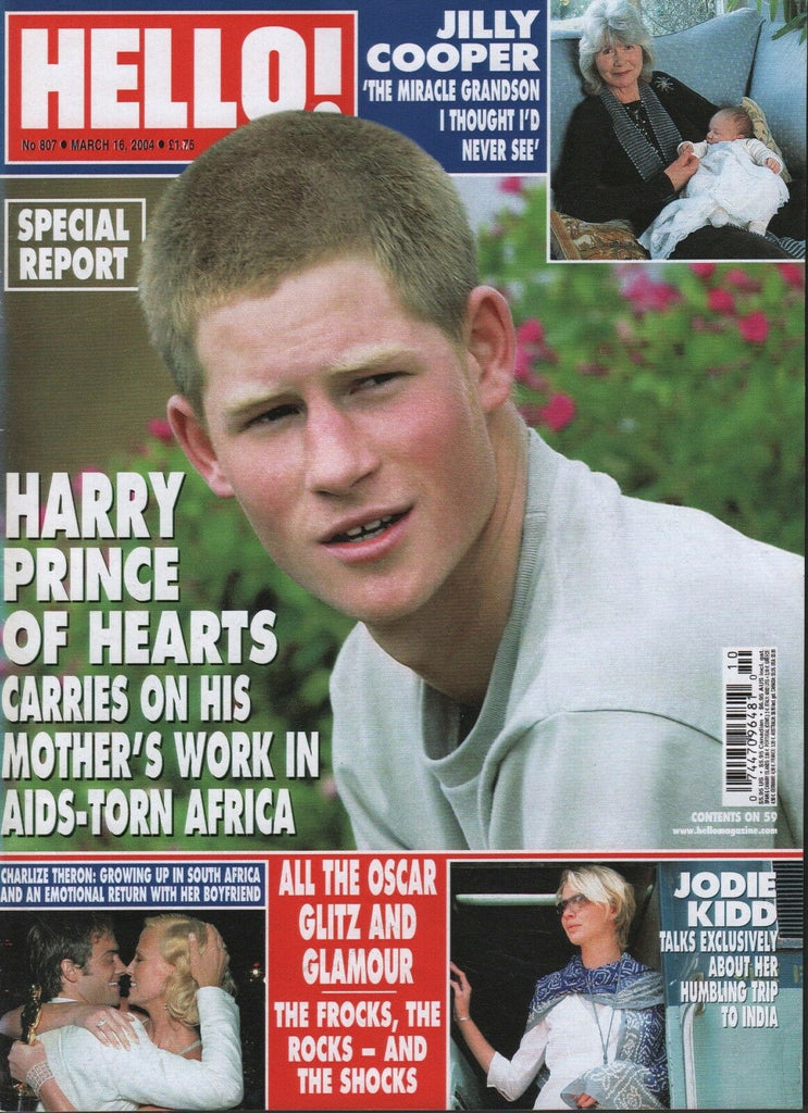 Hello! Magazine March 16 2004 Prince Harry Charlize Theron Jodie Kidd 062918DBE3