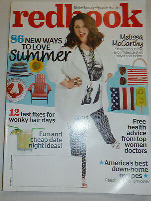 RedBook Magazine Melissa McCarthy 86 Ways To Love Summer July 2014 122314R