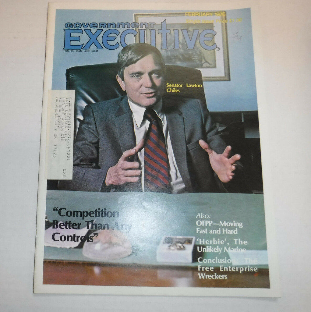 Government Executive Magazine Lawton Chiles February 1976 FAL FAA 102016R