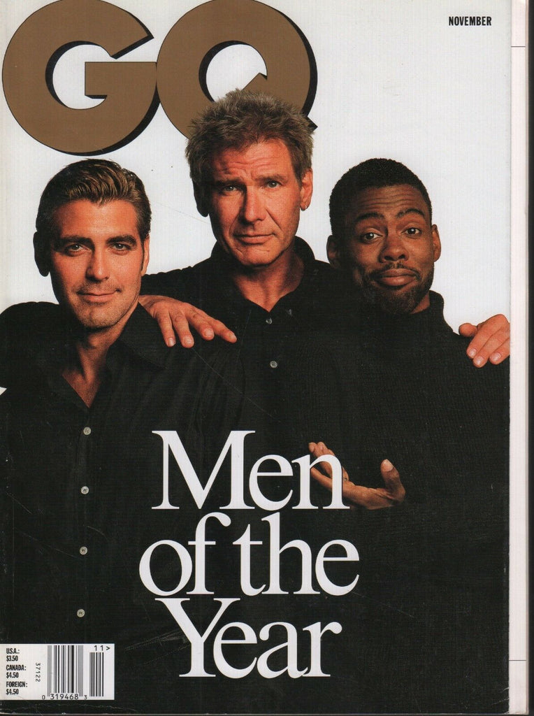 GQ Magazine November 1998 Harrison Ford George Clooney 081518DBE