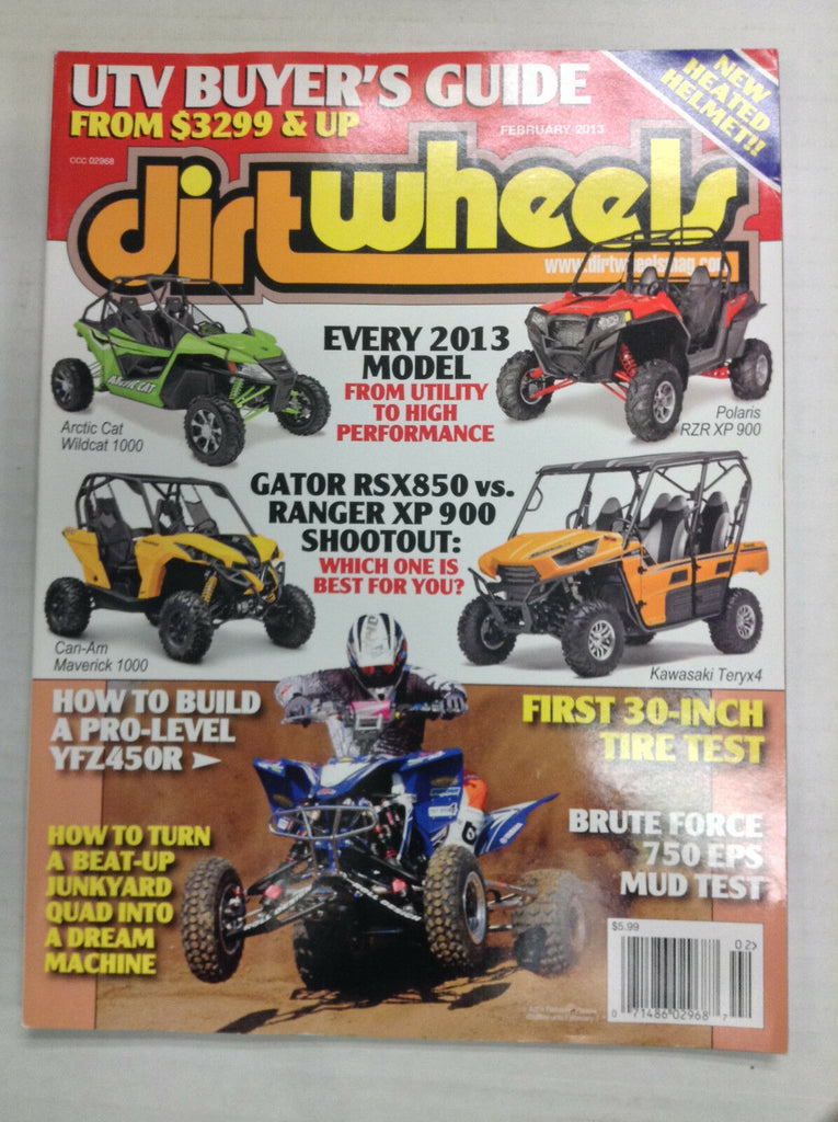 Dirt Wheels Magazine Arctic Cat Wildcat 1000 Ever Model February 2013 032817nonR