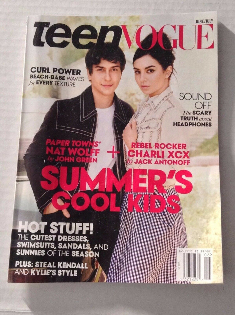 Teen Vogue Magazine Charli XCX Nat Wolff June/July 2015 122316rh
