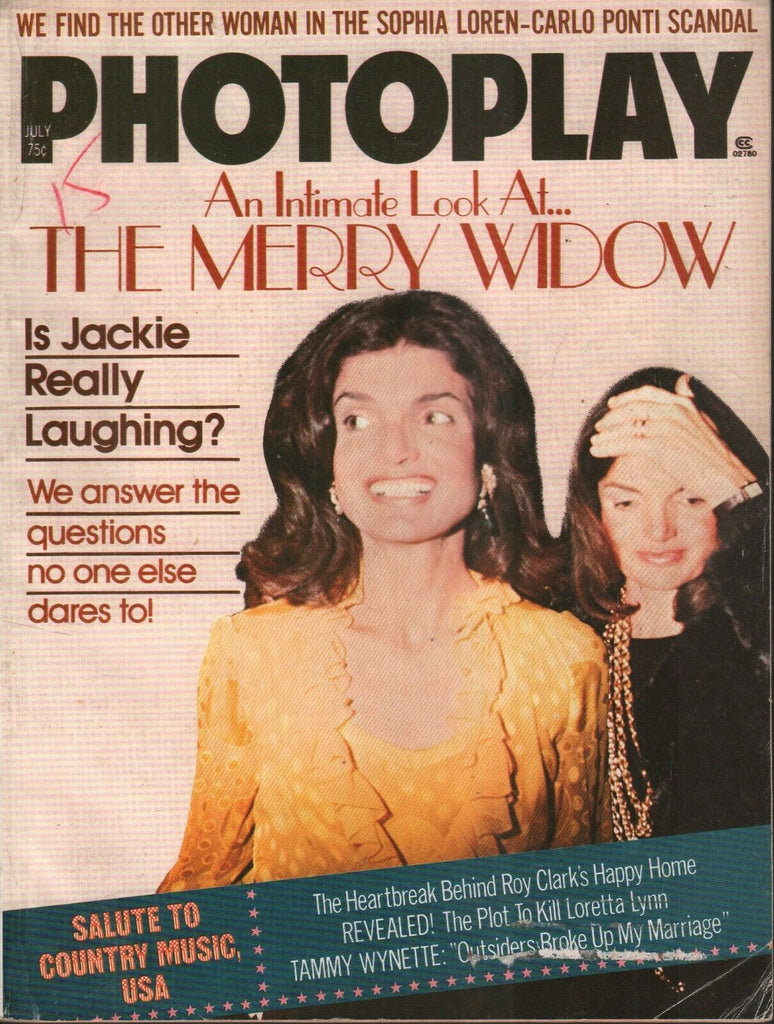 Photoplay July 1975 Jackie Kennedy Onassis Roy Clark 072219AME