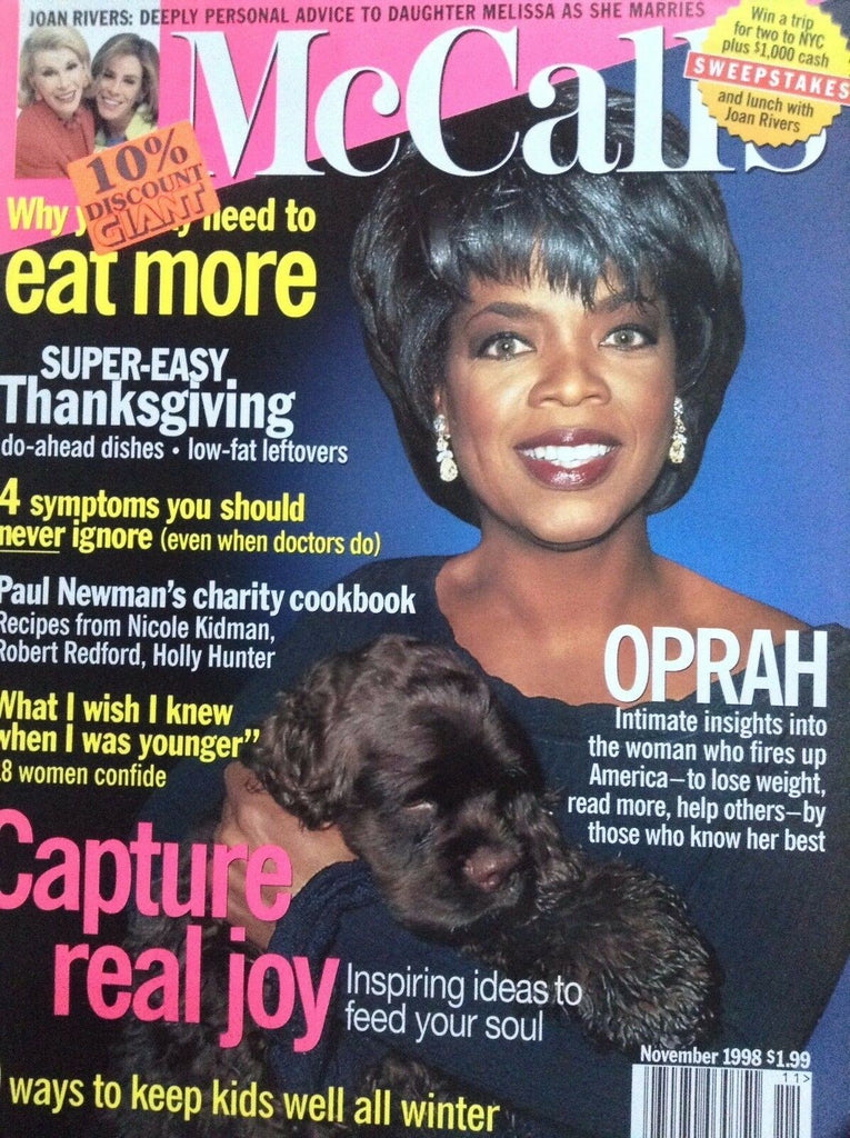 McCall's Magazine Oprah Winfrey Capture Real joy November 1998 092217nonrh