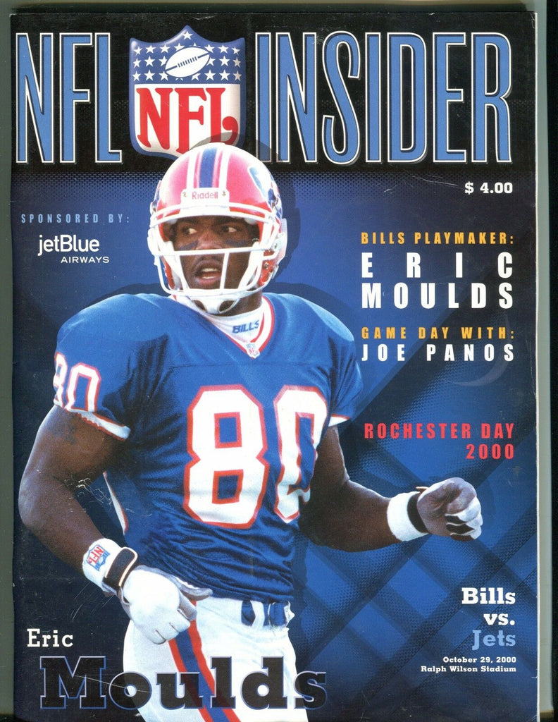 NFL Insider Magazine Bills vs. Jets 2000 Eric Moulds EX 051717nonjhe