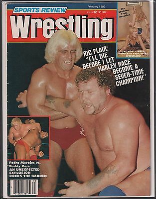 Sports Review Wrestling February 1983 Ric Flair EX 120715DBE2