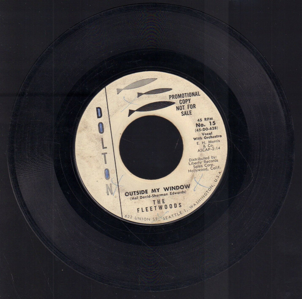 The Fleetwoods Magic Star Outside My Window Dolton Rec WLP 45 RPM Vinyl 45AME