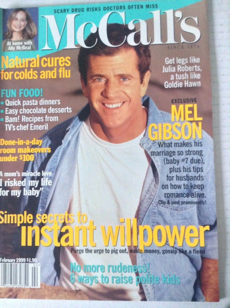 McCall's Magazine Mel Gibson Instant Willpower February 1999 081417nonrh2