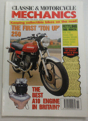 Motorcycle Mechanics Magazine Fettling & A10 Engine November 1992 012915R2