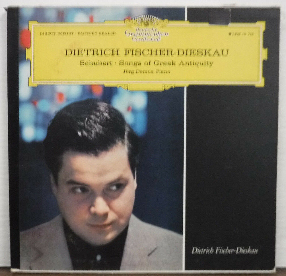 Dietrich Fischer-Dieskau Schubert Songs Of Greek Antiquity Jorg Demus 092717mne