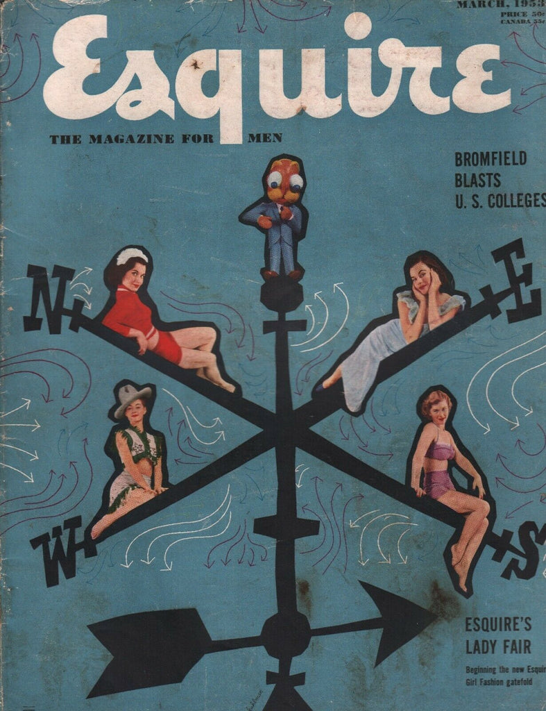 Esquire March 1953 Bromfield Blasts Colleges 011020AME2