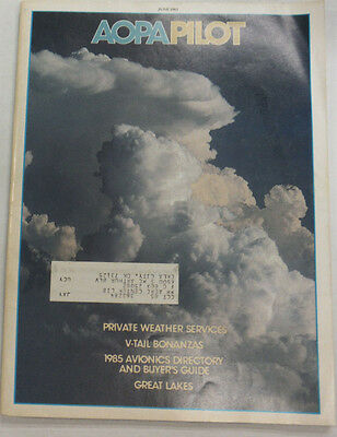 AOPA Pilot Magazine Private Weather Services June 1985 052615R