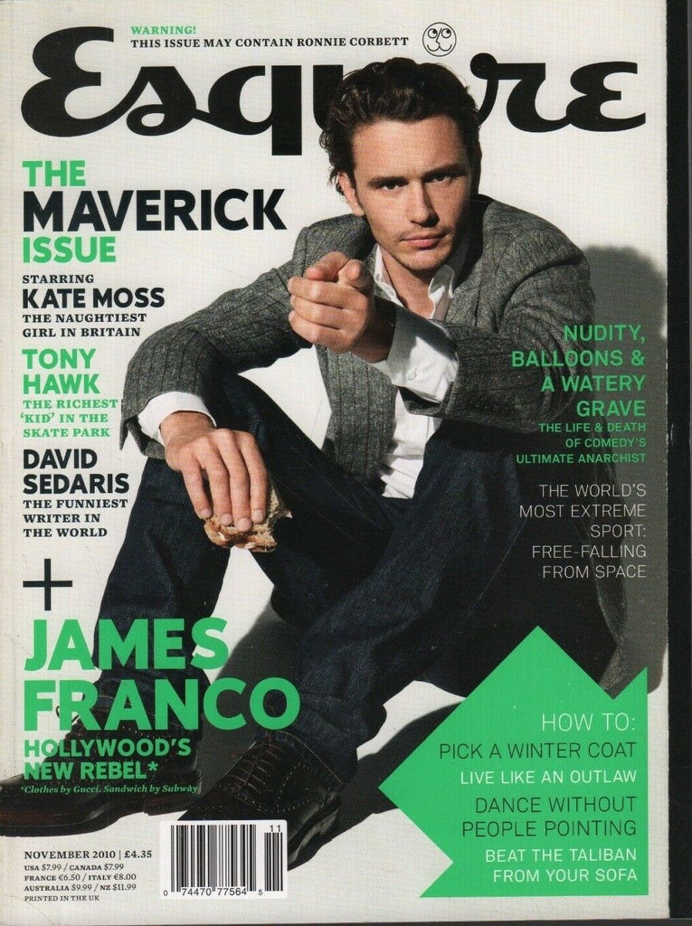 Esquire UK November 2010 James Franco Tony Hawk Kate Moss 100918DBE