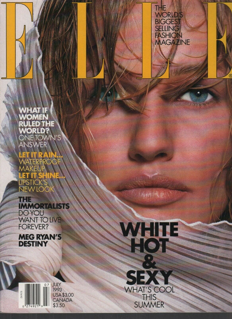 Elle Vintage Fashion Magazine July 1993 Karen Mulder 092719AME