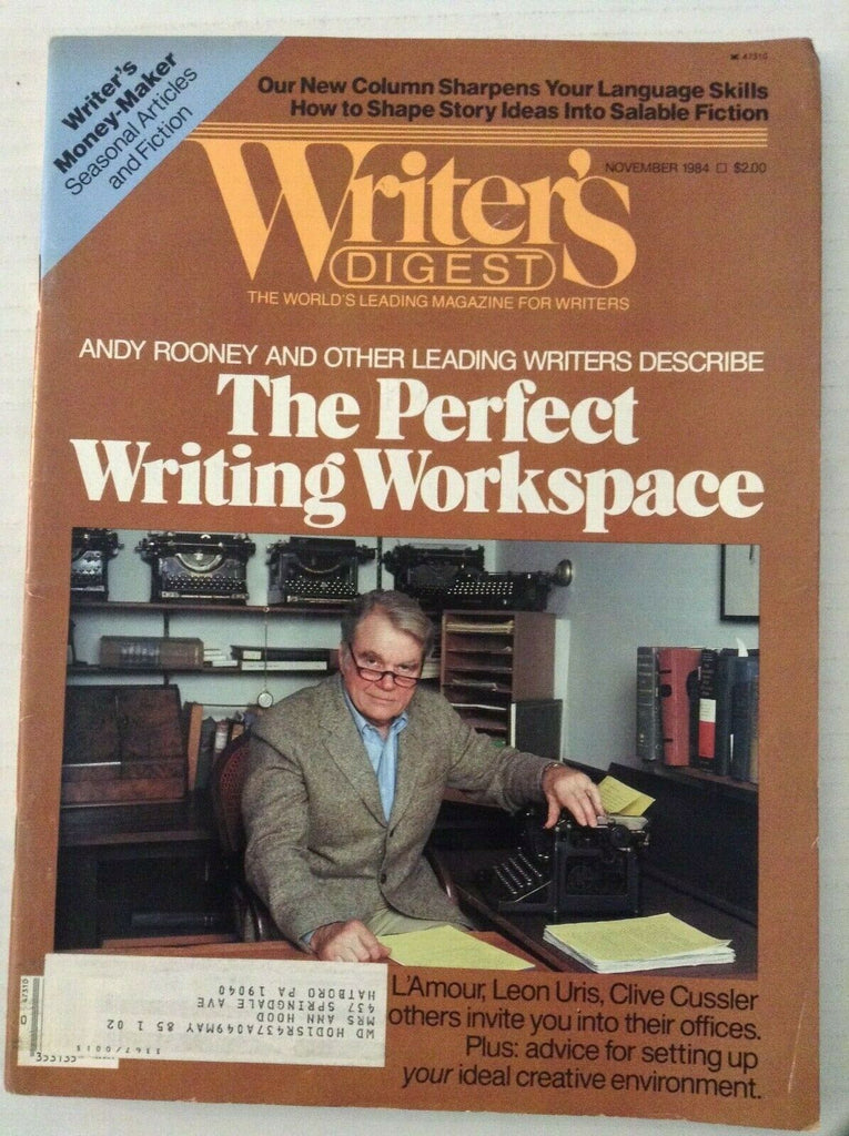 Writer's Digest Magazine The Perfect Writing Workspace November 1984 022319nonrh