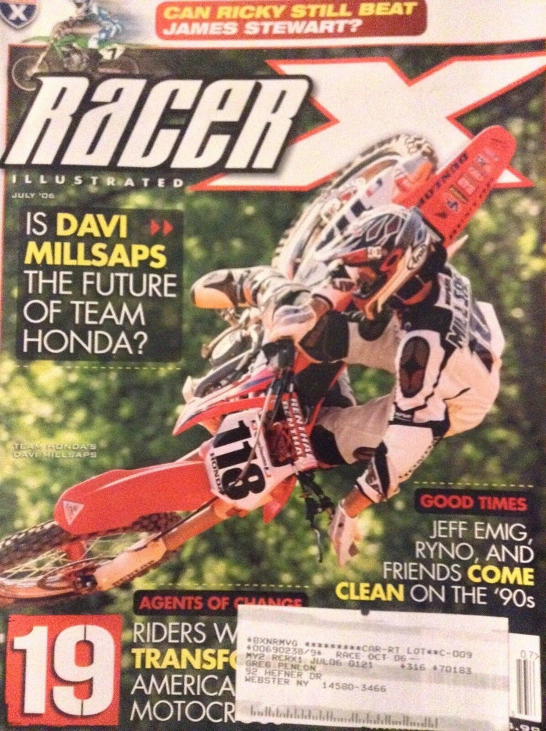 Racer X Magazine Honda's Davi Millsaps July 2006 121818nonrh2