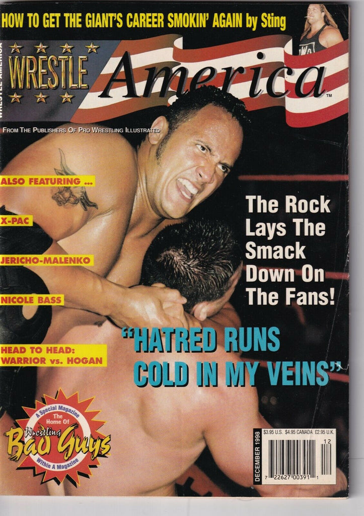 Wrestle America Magazine The Rock Chris Jericho December 1998 052819nonr