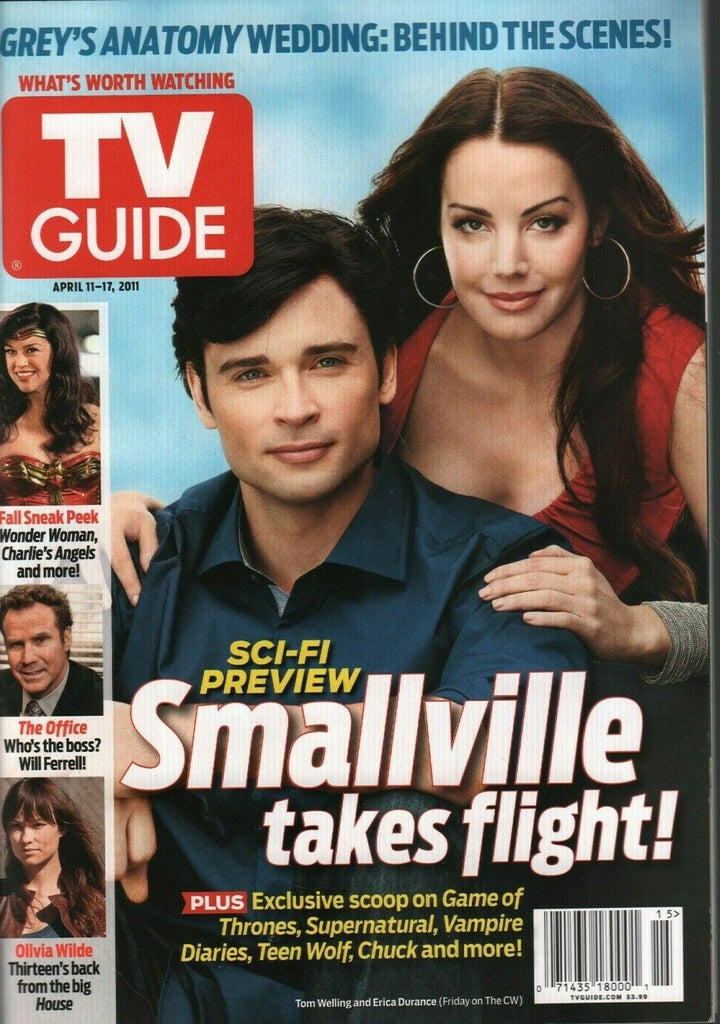 TV Guide April 11-17 2011 Tom Welling Erica Durance Will Farrell 022120AME