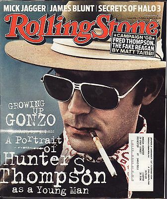 Rolling Stone October 4 2007 Hunter S. Thompson, Mick Jagger w/ML VG 082916DBE