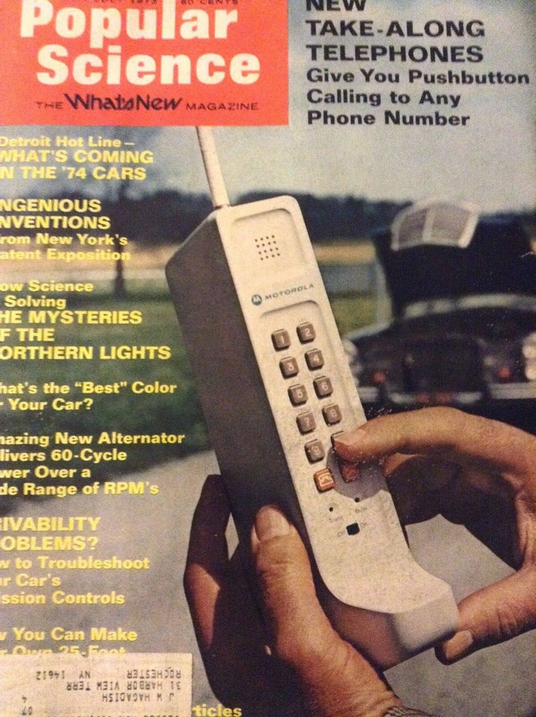 Popular Science Magazine Take Along Telephones July 1973 122418nonrh