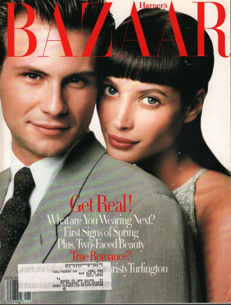 Harper's Bazaar January 1994 Christy Turlington Christian Slater 031020AME2
