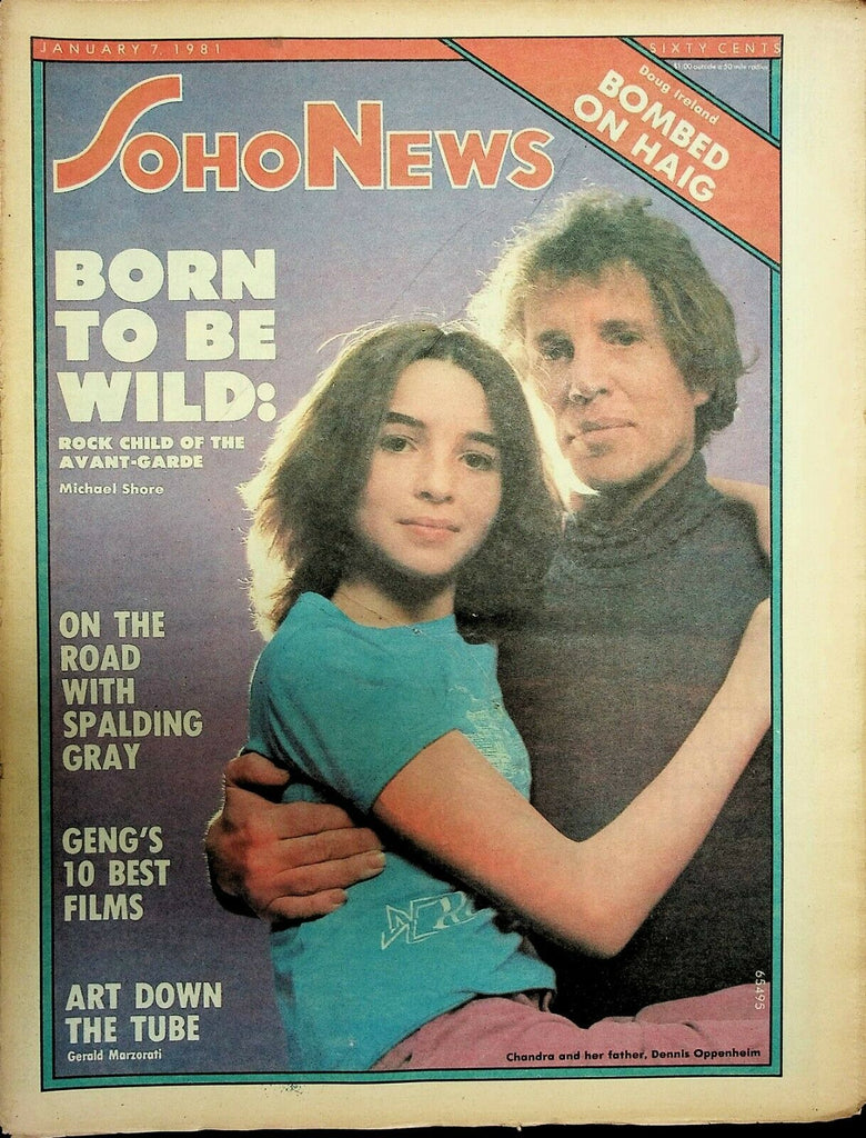 Soho News NYC January 7 1981 Spalding Gray Chandra Dennis Oppenheim 091120ame