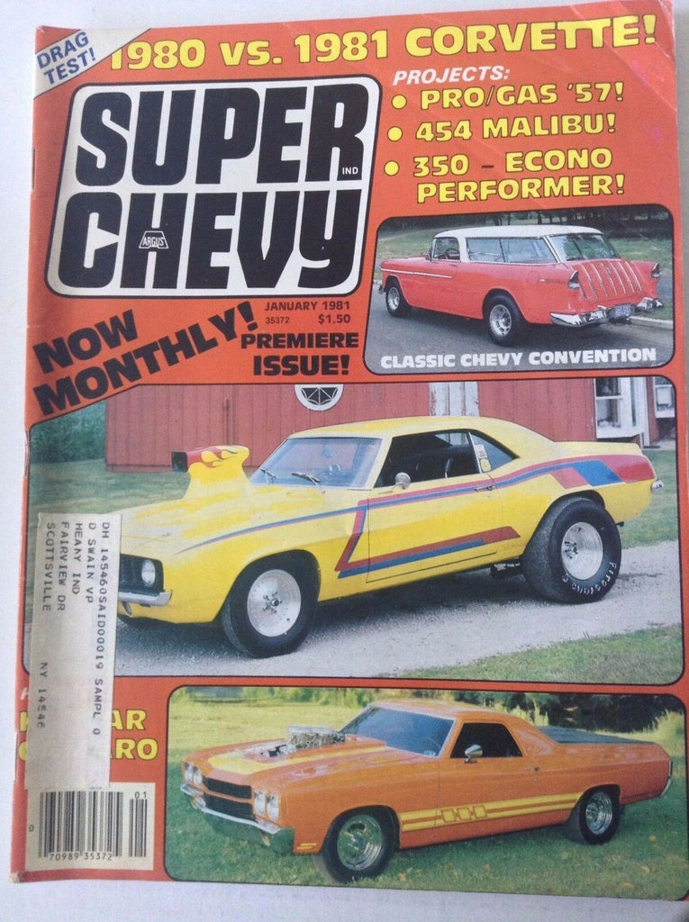 Super Chevy Magazine Premiere Issue 454 Malibu January 1981 041717nonrh