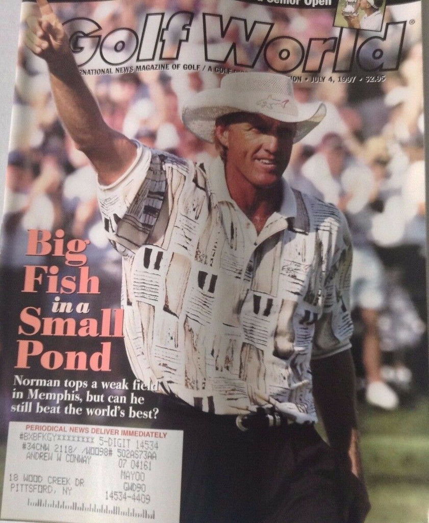 Golf World Magazine Greg Norman Golden Graham July 4, 1997 072417nonrh