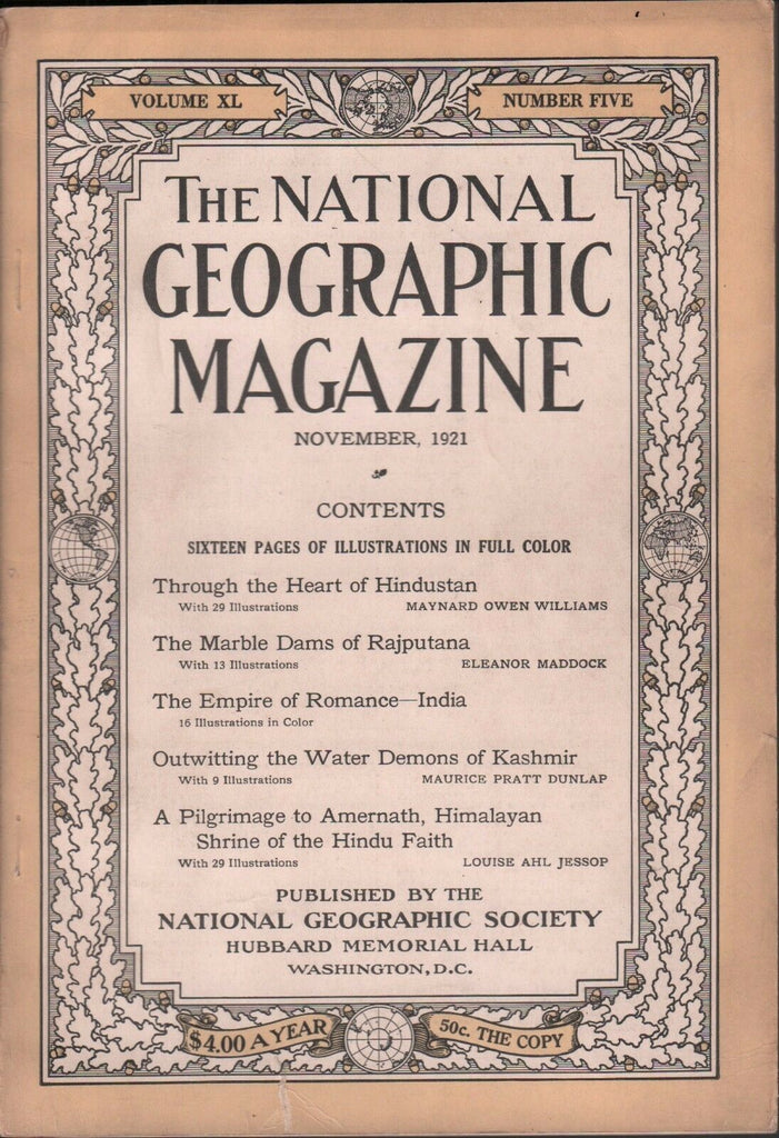 National Geographic November 1921 The Empire of Romance 020617DBE2