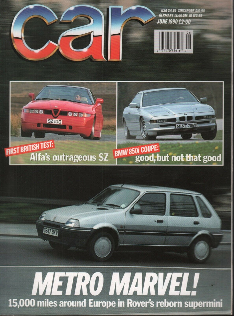 Car Magazine June 1990 Metro Marvel BMW 850I Coupe 111518AME2