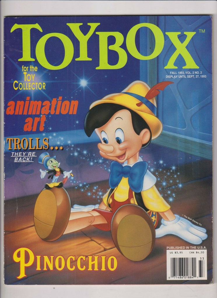 Toybox Magazine Pinocchio Animation Art Fall 1993 102319nonr