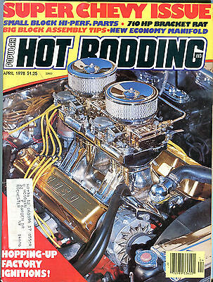 Popular Hot Rodding Magazine April 1978 Super Chevy Issue w/ML EX 071916jhe