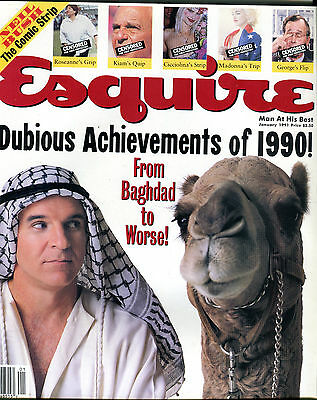Esquire Magazine January 1991 Steve Martin Madonna Roseanne EX 012616jhe2