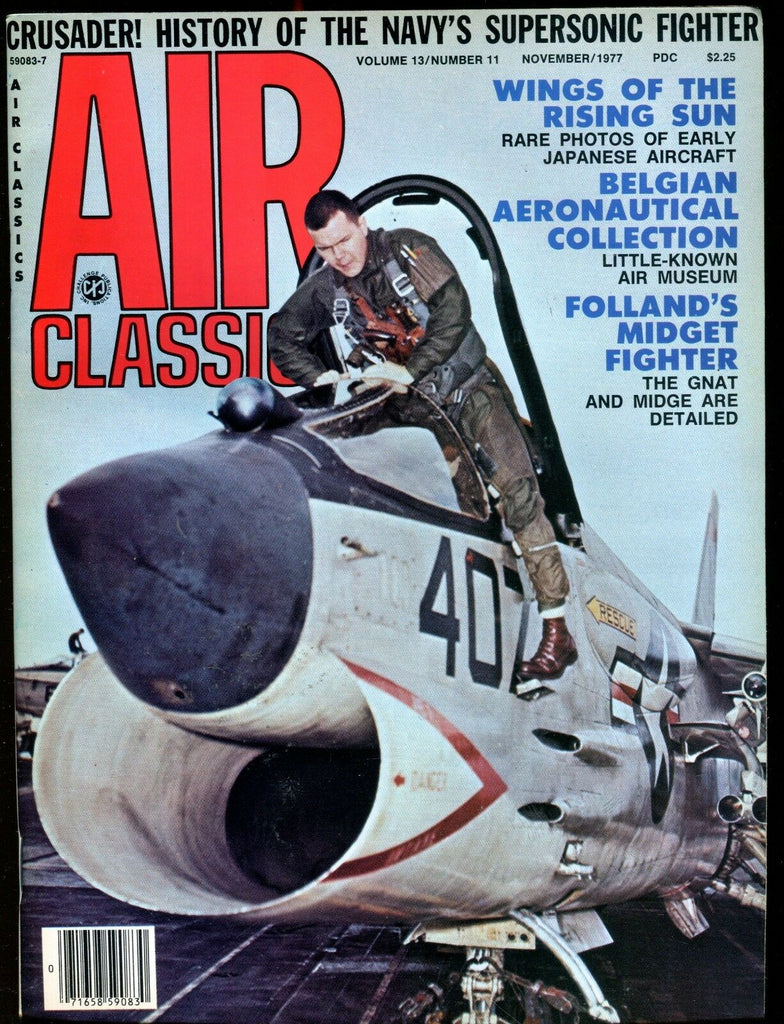 Air Classics Magazine November 1977 Folland Midget Fighter EX No ML 120816jhe