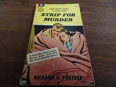 Strip for Murder Richard S Prather 1956 173pgs Mystery Novel 121415ame