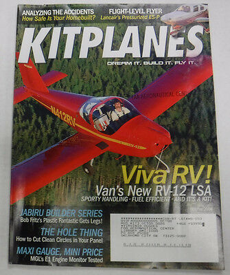 Kitplanes Magazine VivaRV Jabiru October 2008 072215R