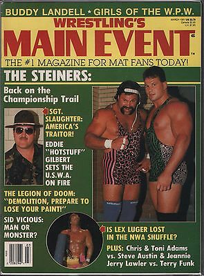 Wrestling's Main Event March 1991 The Steiners Complete EX 120915DBE