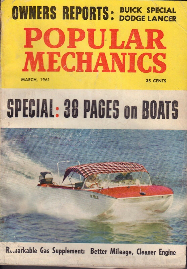 Popular Mechanics Magazine March 1961 Boats 080717nonjhe
