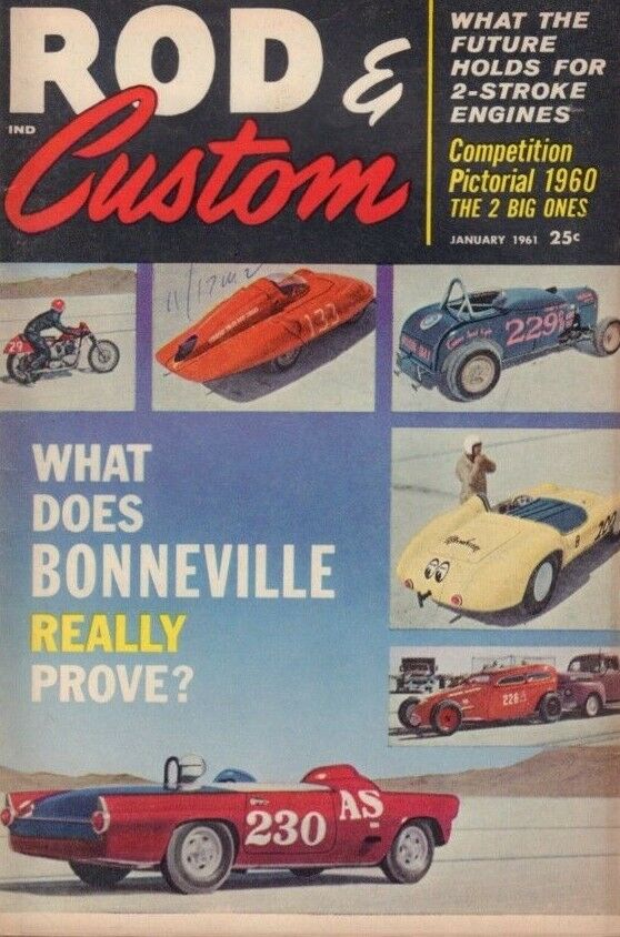 Rod & Custom January 1961 Bonneville Arin Cee 122218DBE