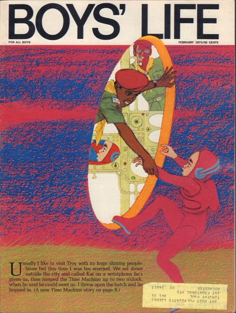 Boy's Life January February 1973 Time Machine Story w/ML 011617DBE2