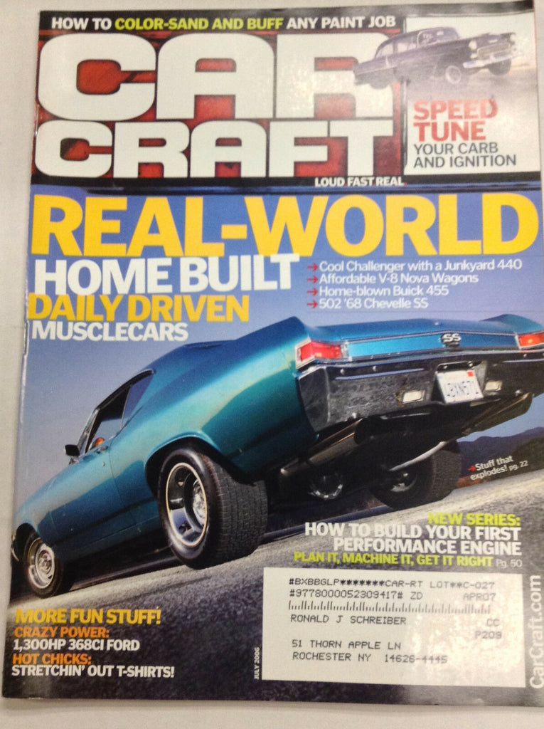 Car Craft Magazine Challenger With A Junkyard 440 July 2006 050317nonr
