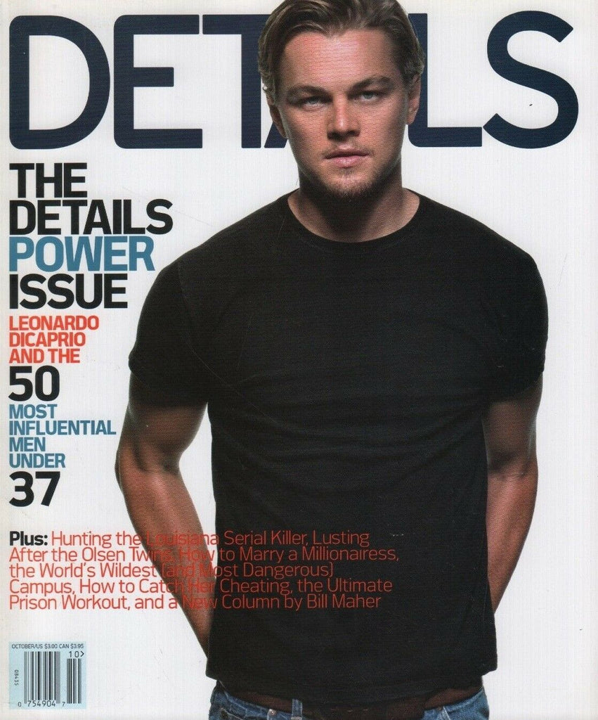 Details October 2002 Leonardo DiCaprio Bill Mahar David Spade 100918DBE