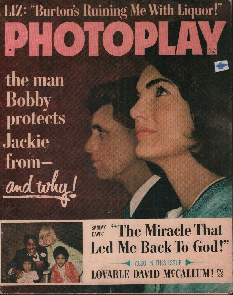 Photoplay July 1965 Bobby Jackie Kennedy Elizabeth Taylor 070119AME2