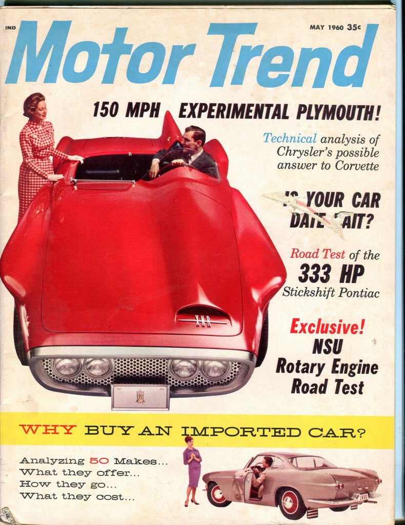 Motor Trend Magazine May 1960 Plymouth VG No ML 052217nonjhe