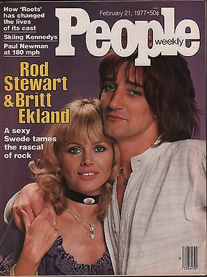 People Weekly February 21 1977 Rod Stewart, Britt Ekland VG 012716DBE