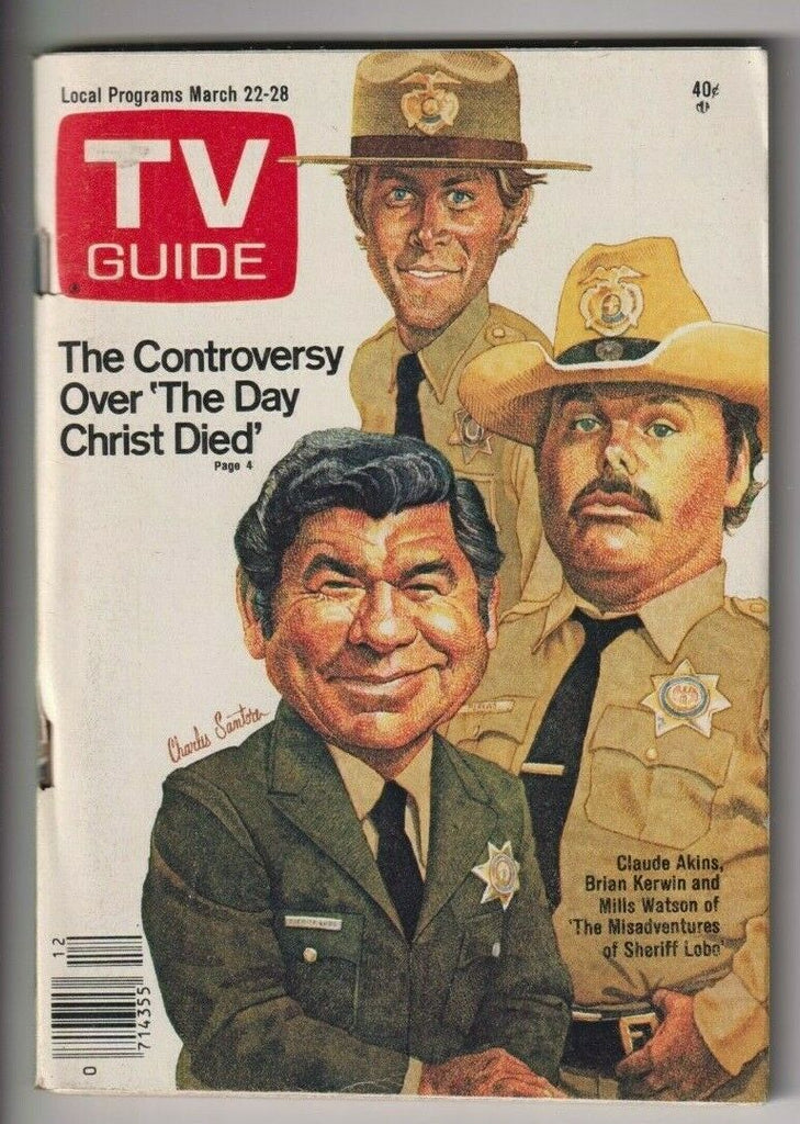 Tv Guide Mag Claude Atkins Brian Kerwin March 22-28, 1980 110319nonr