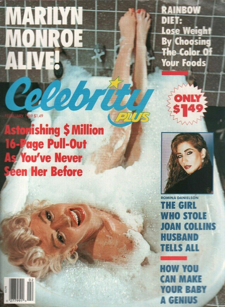 Celebrity Plus February 1989 Romina Danielson Marilyn Monroe 021020AME