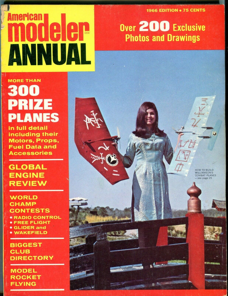 American Modeler Magazine 1966 Williamson Combat Plane VG No ML 040517nonjhe