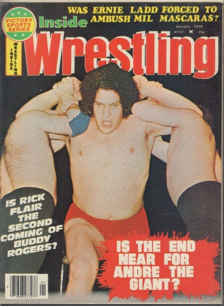 Inside Wrestling January 1976 Andre The Giant Ric Flair Ernie Ladd 022819DBE