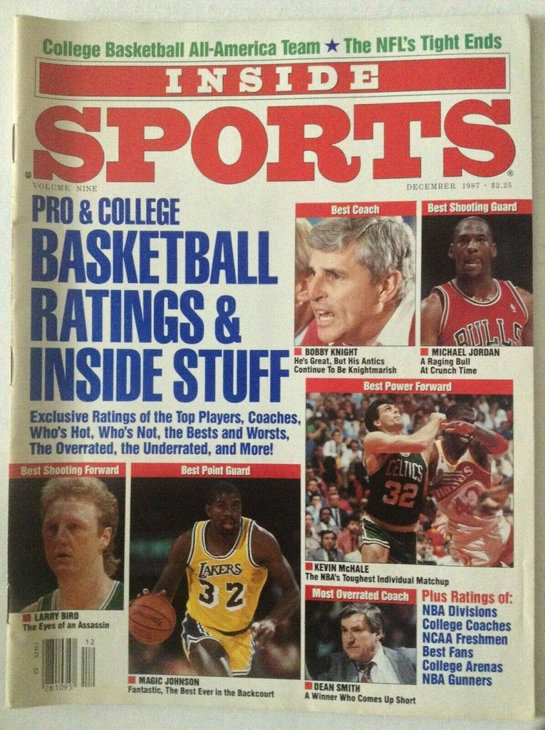 Inside Sports Magazine Michael Jordan Larry Bird December 1987 051019nonrh